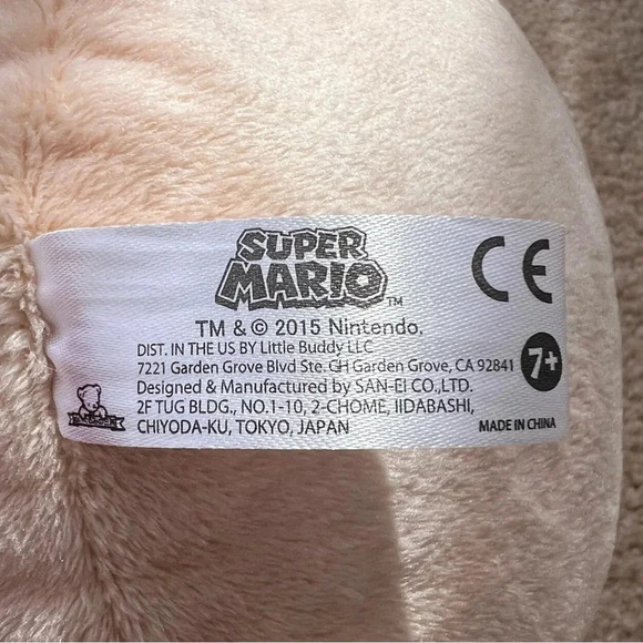 Super Mario Oversized Stuffed Mario Mushroom Plush Toy Pillow - Picture 3 of 5